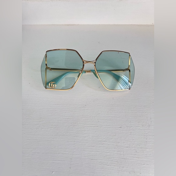Gucci GG0817S 003 Gold/green 65-17-140 Sunglasses - Picture 10 of 16
